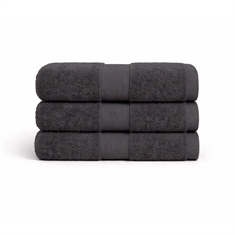 Cotton towel - 100% cotton - Diamant - Anthracite gray