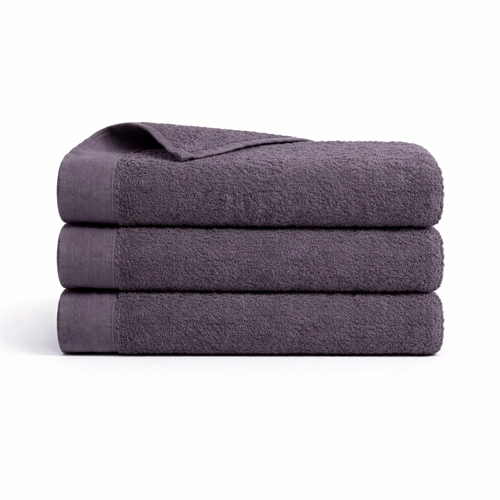 Cotton towel - 100% cotton - Guest towel 40x60 cm - Poppy - Dark gray