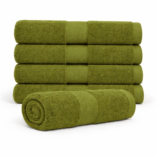Cotton towel - 100% cotton - Bath towel 70x140 cm - Diamond - Green