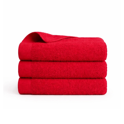 Cotton towel - 100% cotton - Guest towel 40x60 cm - Poppy - Red