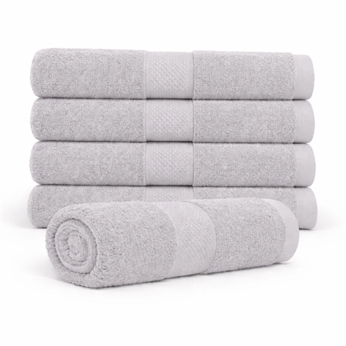 Cotton towel - 100% cotton - Bath towel 70x140 cm - Diamond - Light gray