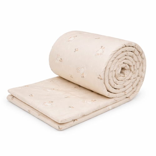 Crib bumper - Fits crib - Sand with rabbits