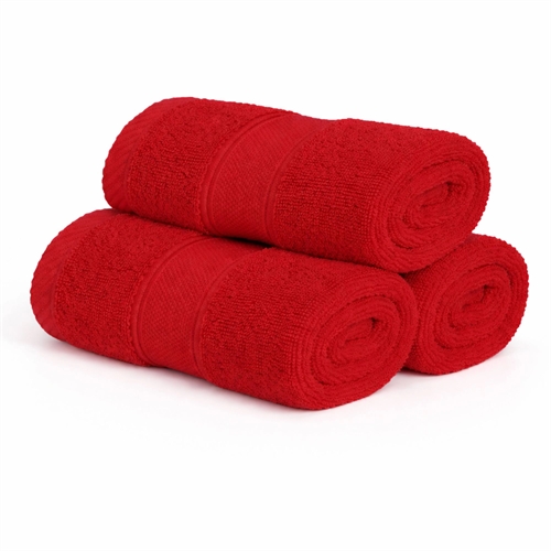 Cotton washcloth - 100% cotton - Washcloth 30x30 cm - Diamond - Red